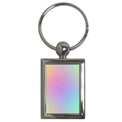 Rainbow Colorful Grid Key Chains (rectangle)  by designworld65