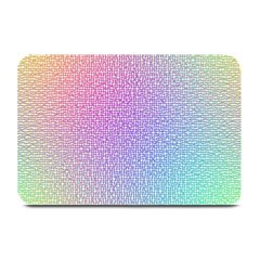 Rainbow Colorful Grid Plate Mats