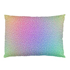 Rainbow Colorful Grid Pillow Case by designworld65