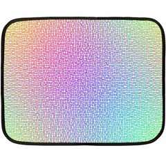 Rainbow Colorful Grid Double Sided Fleece Blanket (mini)  by designworld65