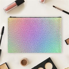 Rainbow Colorful Grid Cosmetic Bag (large)  by designworld65