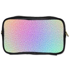 Rainbow Colorful Grid Toiletries Bags 2-side