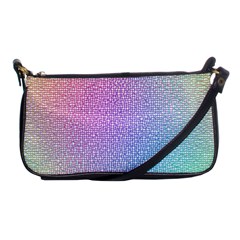 Rainbow Colorful Grid Shoulder Clutch Bags by designworld65