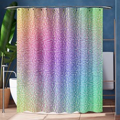 Rainbow Colorful Grid Shower Curtain 60  X 72  (medium)  by designworld65