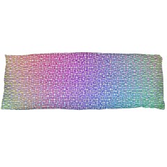 Rainbow Colorful Grid Body Pillow Case (dakimakura)