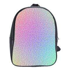 Rainbow Colorful Grid School Bags (xl) 