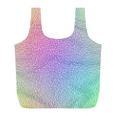 Rainbow Colorful Grid Full Print Recycle Bags (l)  by designworld65