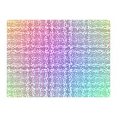 Rainbow Colorful Grid Double Sided Flano Blanket (mini) 