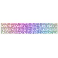 Rainbow Colorful Grid Flano Scarf (large) by designworld65