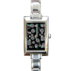 Come Down - Green Rectangle Italian Charm Watch by Valentinaart