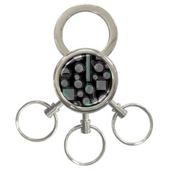 Come Down - Green 3-ring Key Chains by Valentinaart