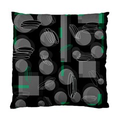 Come Down - Green Standard Cushion Case (one Side) by Valentinaart