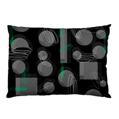 Come Down - Green Pillow Case by Valentinaart