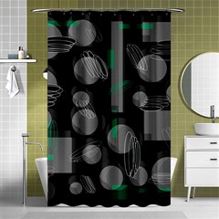 Come Down - Green Shower Curtain 48  X 72  (small)  by Valentinaart