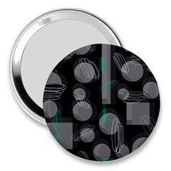 Come Down - Green 3  Handbag Mirrors