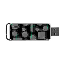 Come Down - Green Portable Usb Flash (two Sides) by Valentinaart