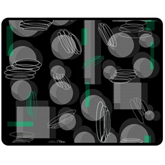 Come Down - Green Double Sided Fleece Blanket (medium) 