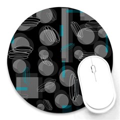 Come Down - Blue Round Mousepads