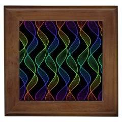 Rainbow Helix Black Framed Tiles by designworld65