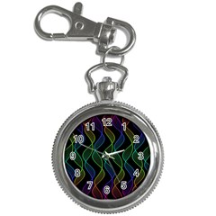 Rainbow Helix Black Key Chain Watches by designworld65