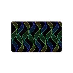 Rainbow Helix Black Magnet (name Card) by designworld65