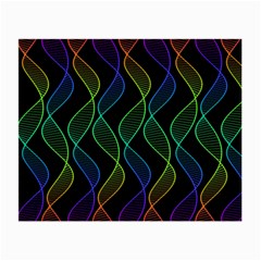 Rainbow Helix Black Small Glasses Cloth (2-side) by designworld65