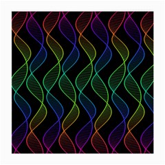 Rainbow Helix Black Medium Glasses Cloth by designworld65