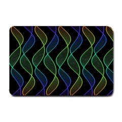 Rainbow Helix Black Small Doormat 