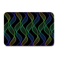 Rainbow Helix Black Plate Mats by designworld65