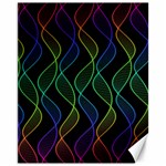 Rainbow Helix Black Canvas 11  x 14   10.95 x13.48  Canvas - 1