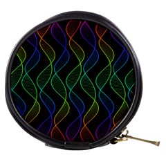 Rainbow Helix Black Mini Makeup Bags by designworld65