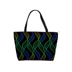 Rainbow Helix Black Shoulder Handbags by designworld65