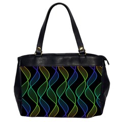 Rainbow Helix Black Office Handbags (2 Sides)  by designworld65