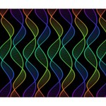 Rainbow Helix Black Deluxe Canvas 14  x 11  14  x 11  x 1.5  Stretched Canvas