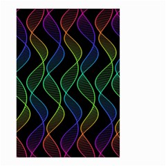 Rainbow Helix Black Small Garden Flag (two Sides) by designworld65