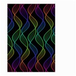 Rainbow Helix Black Large Garden Flag (Two Sides) Front