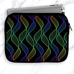 Rainbow Helix Black Apple Ipad 2/3/4 Zipper Cases by designworld65