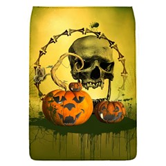 Halloween, Funny Pumpkins And Skull With Spider Flap Covers (s)  by FantasyWorld7