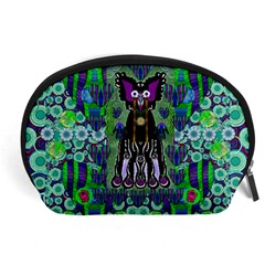 Lady Draccula With Flower Ghost And Love Accessory Pouches (large) 