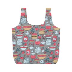 Jam Pattern Full Print Recycle Bags (m) 