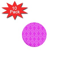 Pink Elegant Pattern 1  Mini Buttons (10 Pack) 