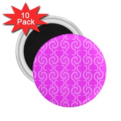 Pink Elegant Pattern 2 25  Magnets (10 Pack) 