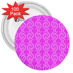 Pink Elegant Pattern 3  Buttons (100 Pack)  by Valentinaart