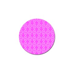 Pink Elegant Pattern Golf Ball Marker