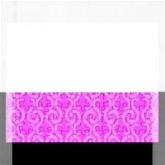 Pink Elegant Pattern Rectangular Jigsaw Puzzl