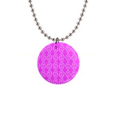 Pink Elegant Pattern Button Necklaces