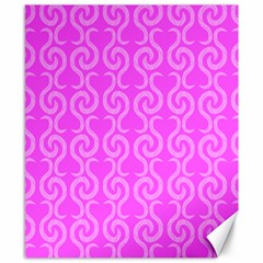 Pink Elegant Pattern Canvas 8  X 10 