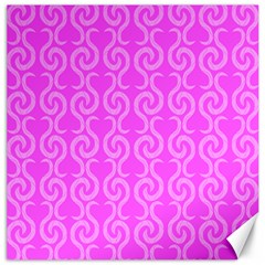 Pink Elegant Pattern Canvas 12  X 12   by Valentinaart