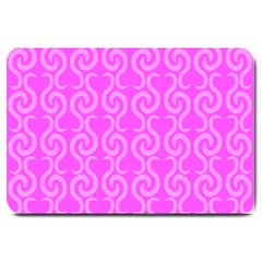 Pink Elegant Pattern Large Doormat 