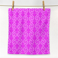 Pink Elegant Pattern Face Towel